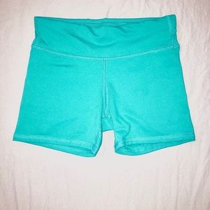 Teal gymnastics,dance,etc shorts